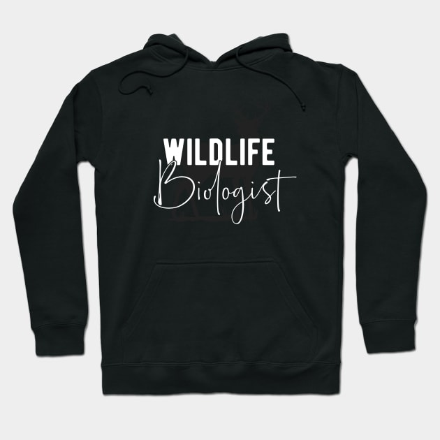 Wildlife Biologist - Student Gift Idea Hoodie by BlueTodyArt